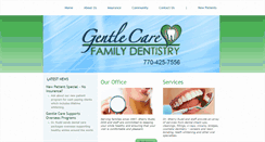 Desktop Screenshot of mygentlecarefamilydentistry.com