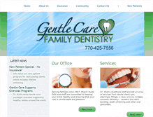 Tablet Screenshot of mygentlecarefamilydentistry.com
